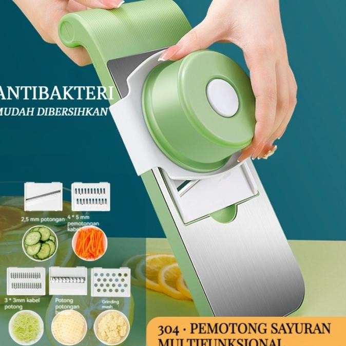 

SIAP KIRIM SAYUR DAN BUAH 8IN1 VEGETABLE CUTTER PREMIUM STAINLESS STEEL MULTIFUNG