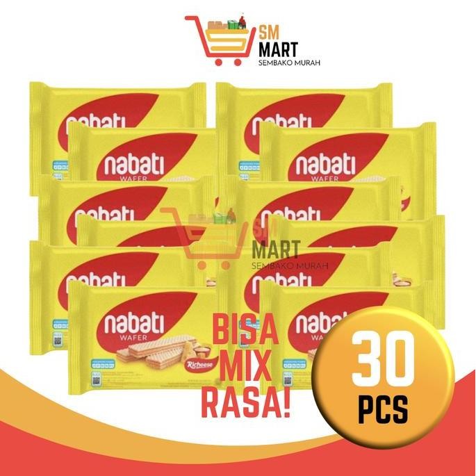 

SIAP KIRIM [ISI 30 PCS] WAFER NABATI KEJU 30 PCS NABATI COKLAT 30 PCS SETENGAH DUS ECER 2000