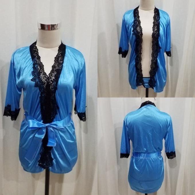 

Lingerie Kimono Renda Biru (Blbr011) Original