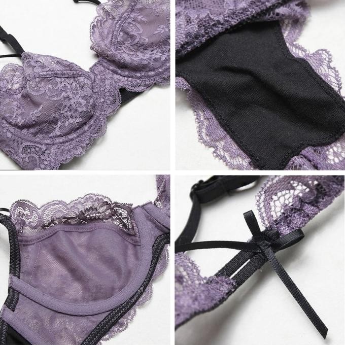 

Bra Set Bh + Celana Dalam Wanita Sexy Elegant Import Renda Lingerie 5 Original