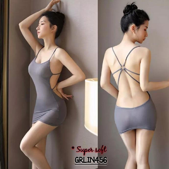 

Lingerie Seksi Clubbing Dress Soft Abu (Grlin456) By Amor Collection Original