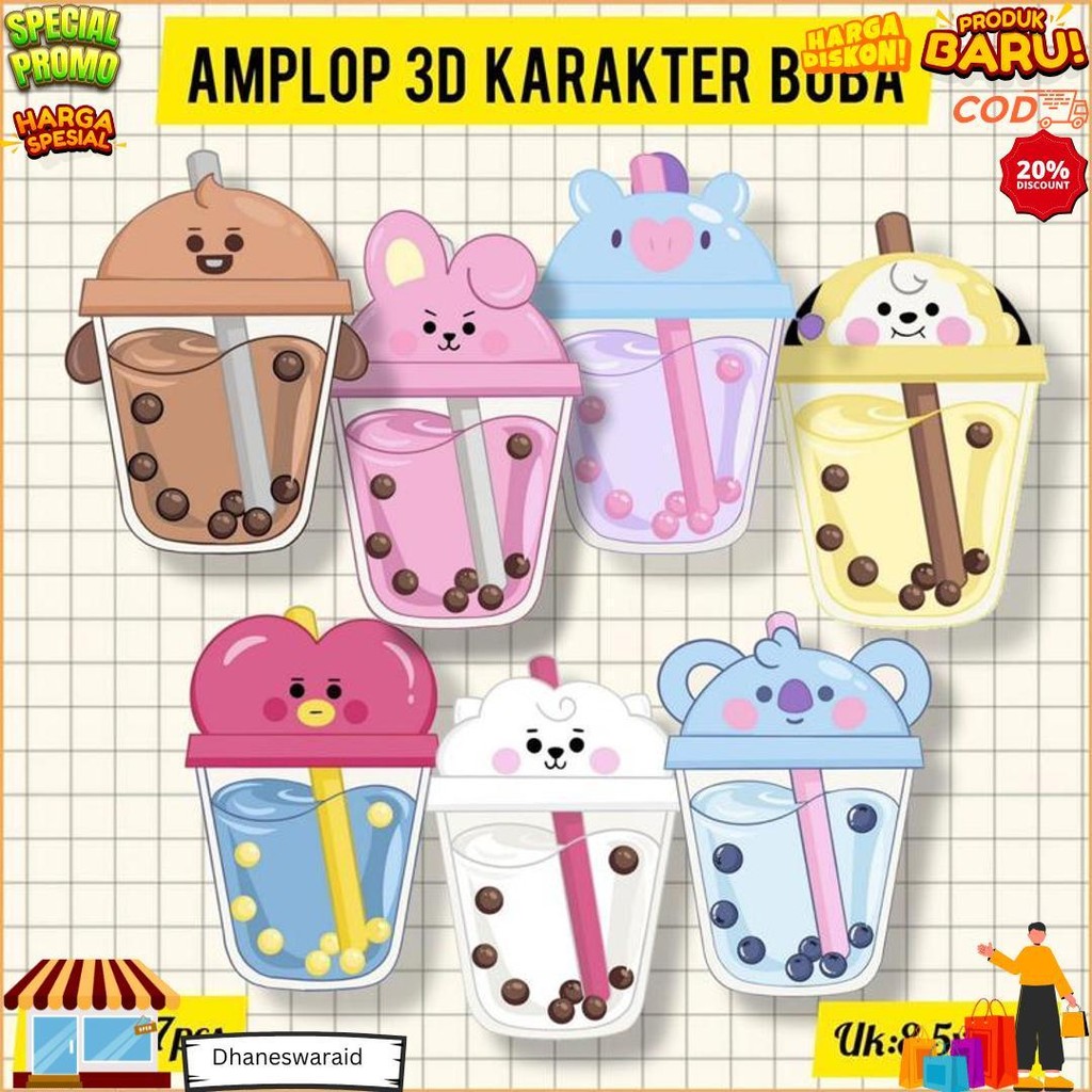 

Amplop Lebaran 3D Motif Boba | Amplop Lebaran Karakter 3D Lucu/ Amplop Lebaran 2024 D Terlaris
