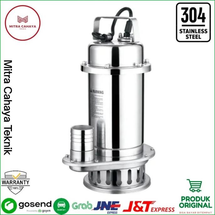

SIAP KIRIM POMPA CELUP AIR KOTOR AIR LAUT CUTTER BLADE 2" 220V STAINLESS AIR ASIN
