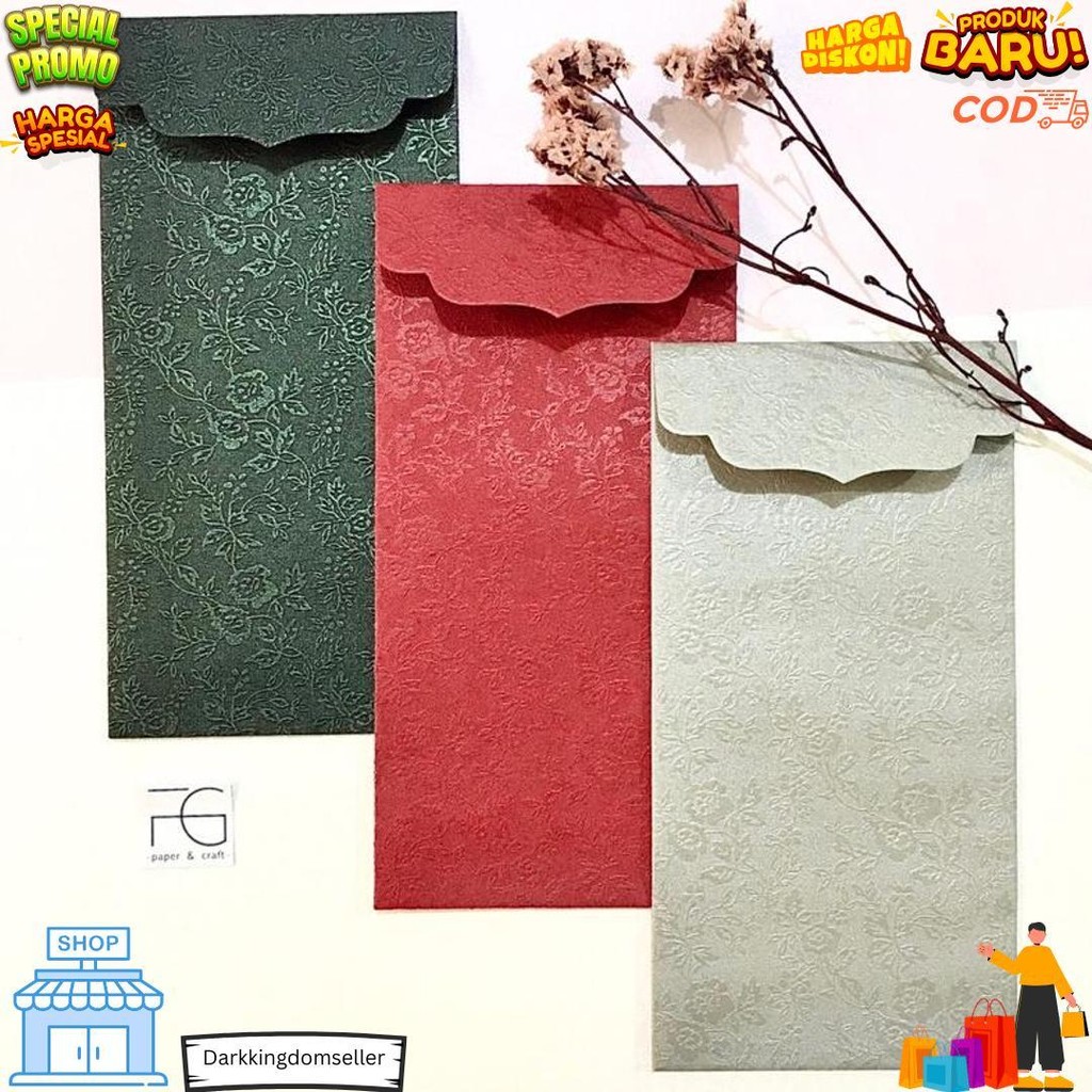 

Amplop Angpau 8X16Cm Eclair Rose 6Pcs By Fgpaper D Cod