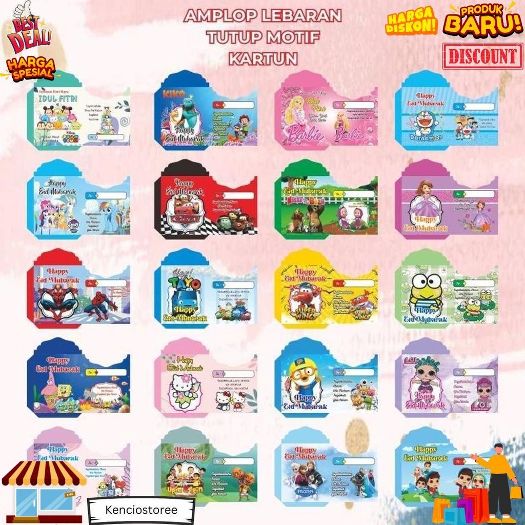 

Amplop Lebaran Medium Siap Pakai 1Pack Isi 10Pcs D Termurah