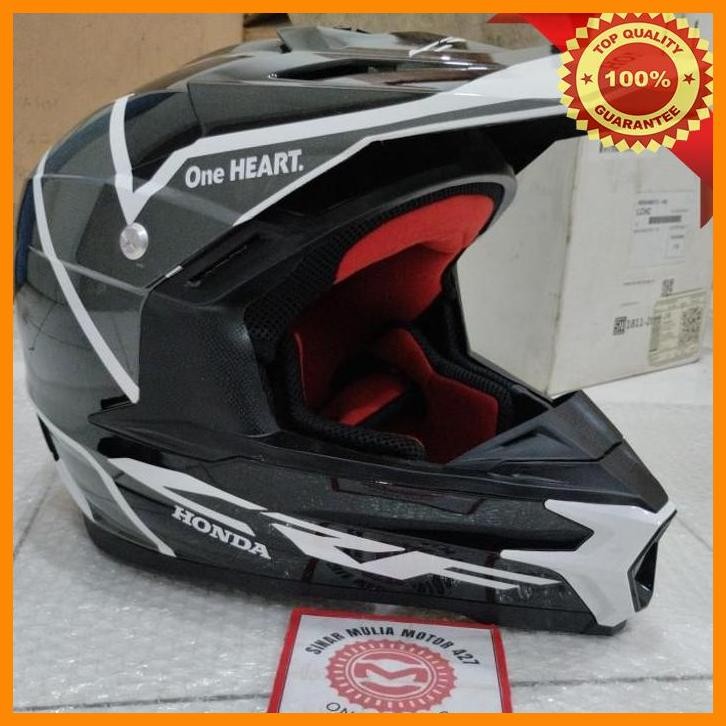 [SMM] HELM HONDA CRF APPAREL HONDA CRF GREY HELMET ORI UK XL 87100-MXG-RCRF