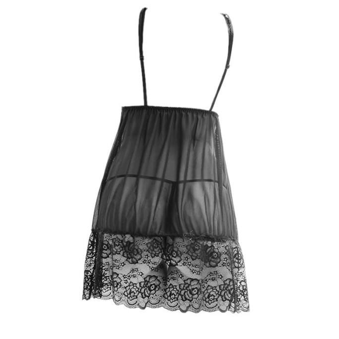 

L1000 Lingerie Baju Tidur Haram Sleepwear Midi Transparan Sexy Seksi Original