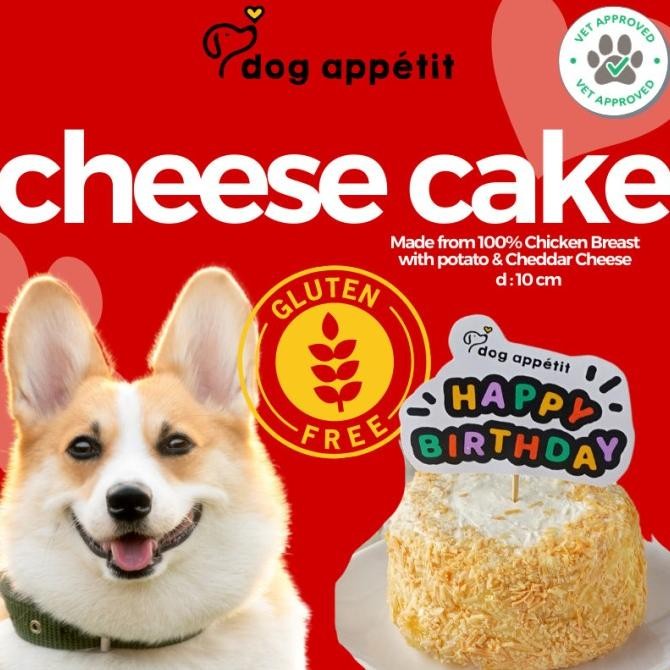 

SIAP KIRIM DOG APPETIT - CHEESE CAKE HEALTHY KUE KEJU ANJING BIRTHDAY ULANG TAHUN