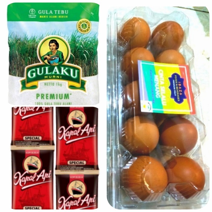 

Paket Sembako 201: Gula 1kg + Telur 10butir + Kopi Kapal Api 10sachet