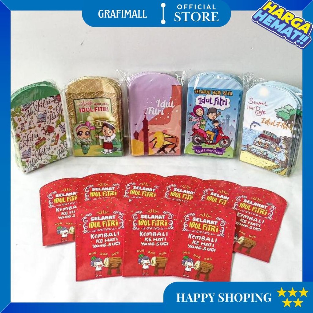 

Amplop Lebaran Unik Angpau Lebaran Isi 100Pcs Amplop Angpao Lebaran Karakter D Terlaris