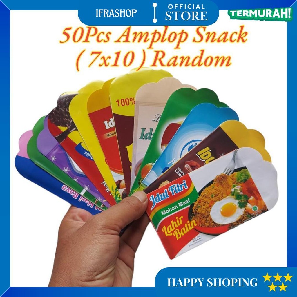 

50 Lembar Amplop Lebaran Idul Fitri Ukuran 7X11 Cm D Best Seller
