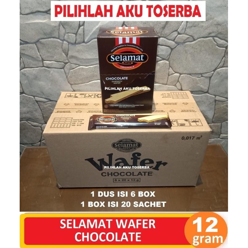 

Grosir Selamat Wafer Chocolate / Coklat 12 G - ( Harga 1 Dus Isi 6 Box )