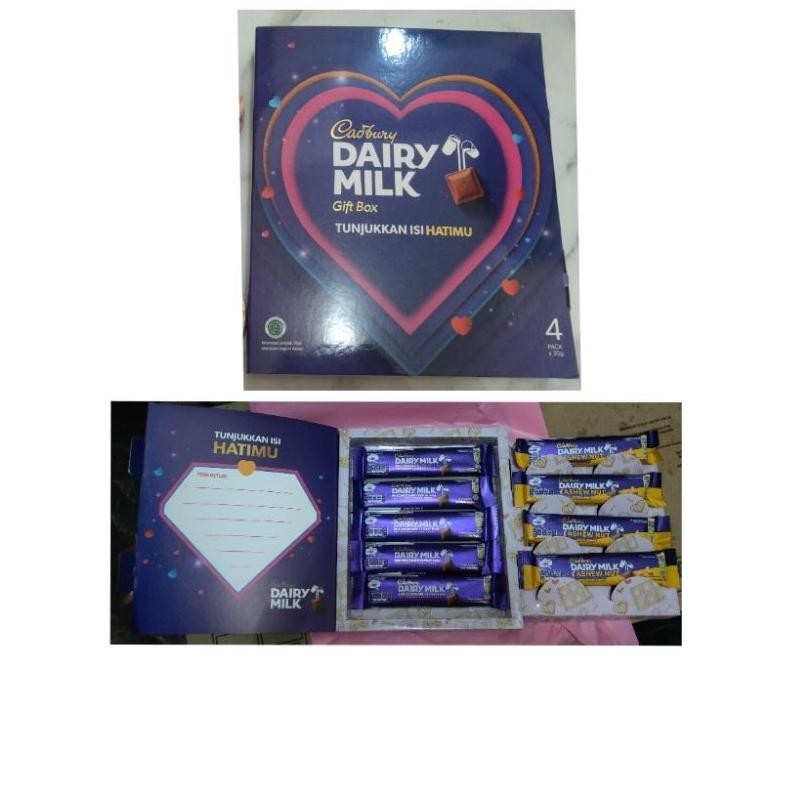 

ORIGINAL Cadbury Dairy Milk isi 10 x 30gr Edisi Spesial Valentine Special Edition (BACA DESKRIPSI) Diary Gift Box Coklat Cokelat Chocolate ac-8