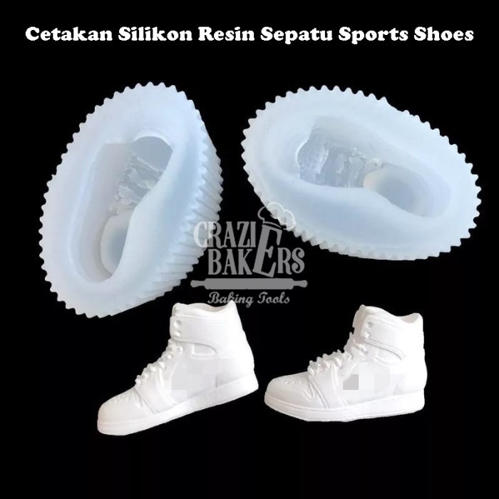 Cetakan Silikon Resin Sepatu Sports Shoes (2 pcs/ set)