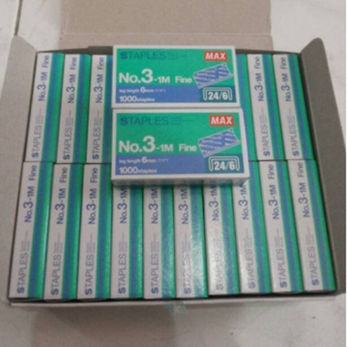 

STAPLES MAX NO 3-1M, 24/6 UNTUK HD 50 ORIGINAL#1 DUS
