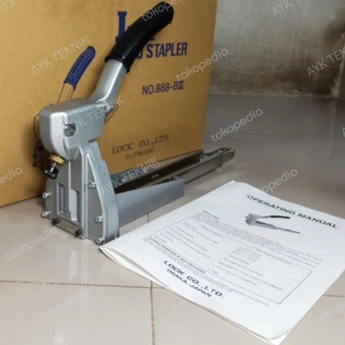 

ALAT STEPLES KARDUS KARTON / LOCK HAND STAPLER 19MM (3/4") ORI JAPAN