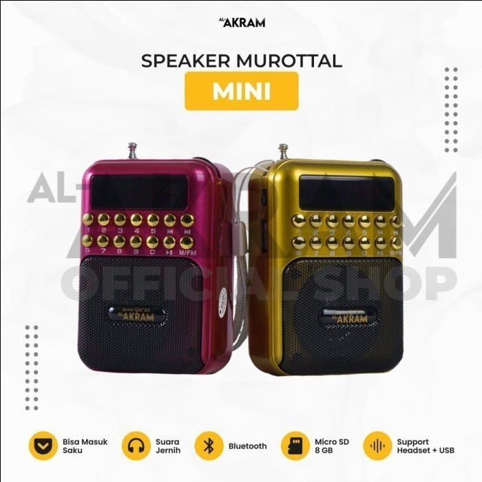 PROMO SPEAKER QURAN AL-AKRAM MINI KONTEN TERBARU SPEKER QURAN MUROTAL MP3