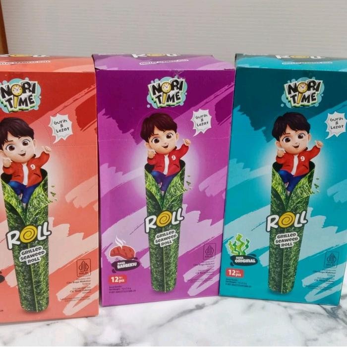 

Barang Terlaris Cod Harga Kaget Nori Time Rol Dengan 4 Varian Rasa (1 Dus 6 Box @12 Pcs) Halal Bpom