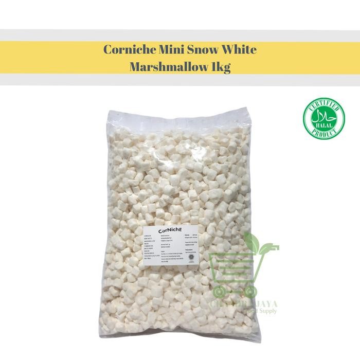 

Promo Corniche Mini Snow White Marshmallow 1Kg Packing Aman