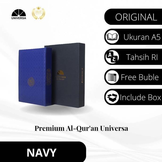 

Premium Al-Quran Navy by Universa - Tajwid Terjemahan IS81