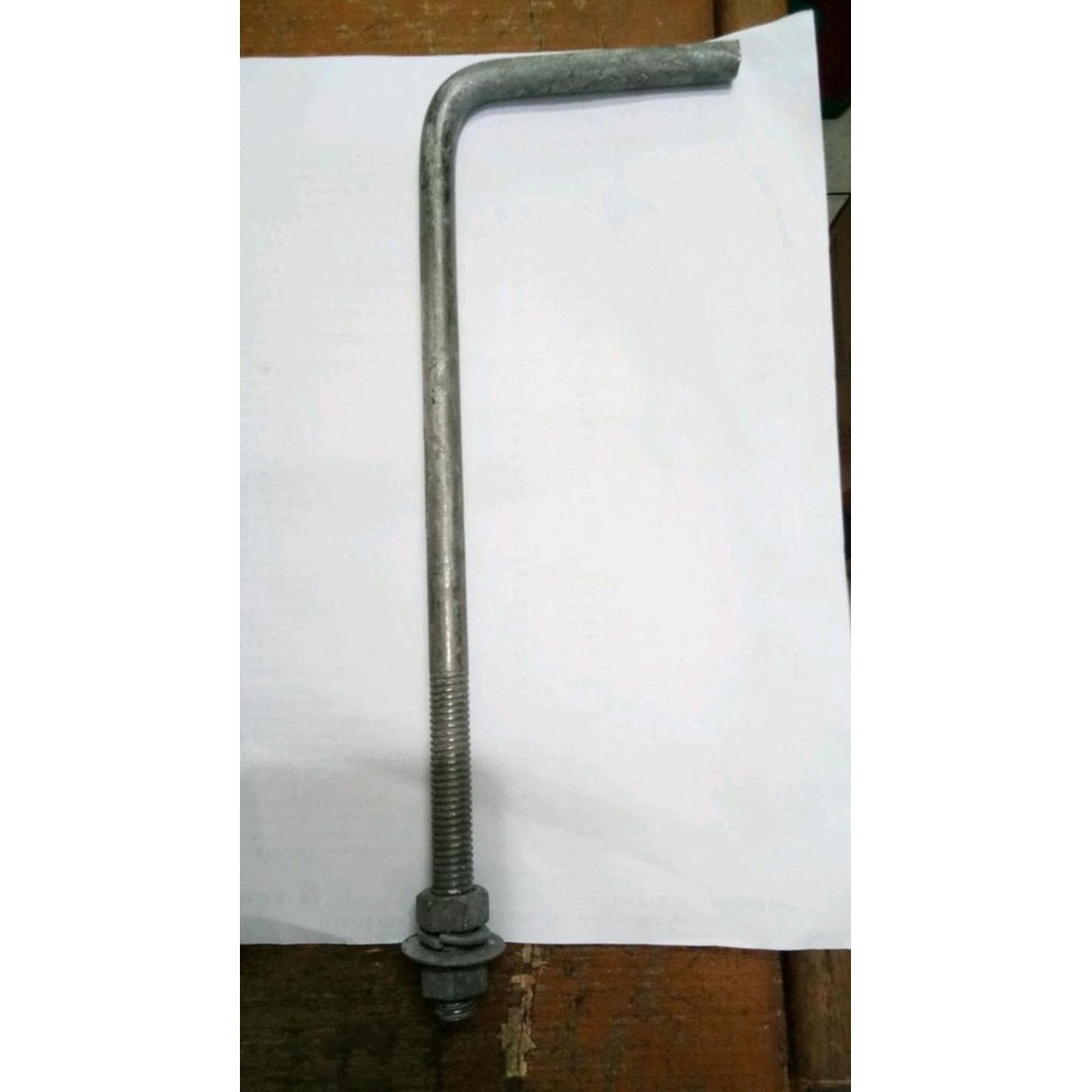 BOLT ANCHOR / BAUT ANGKUR M16 X 30CM HOTDIP GALVANIS PLUS MUR TERMURAH