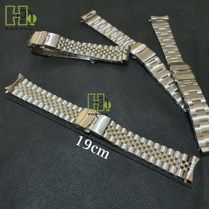 Strap Tali Jam Tangan Seiko Rantai Stainless Solid Curve 22mm Terlaris