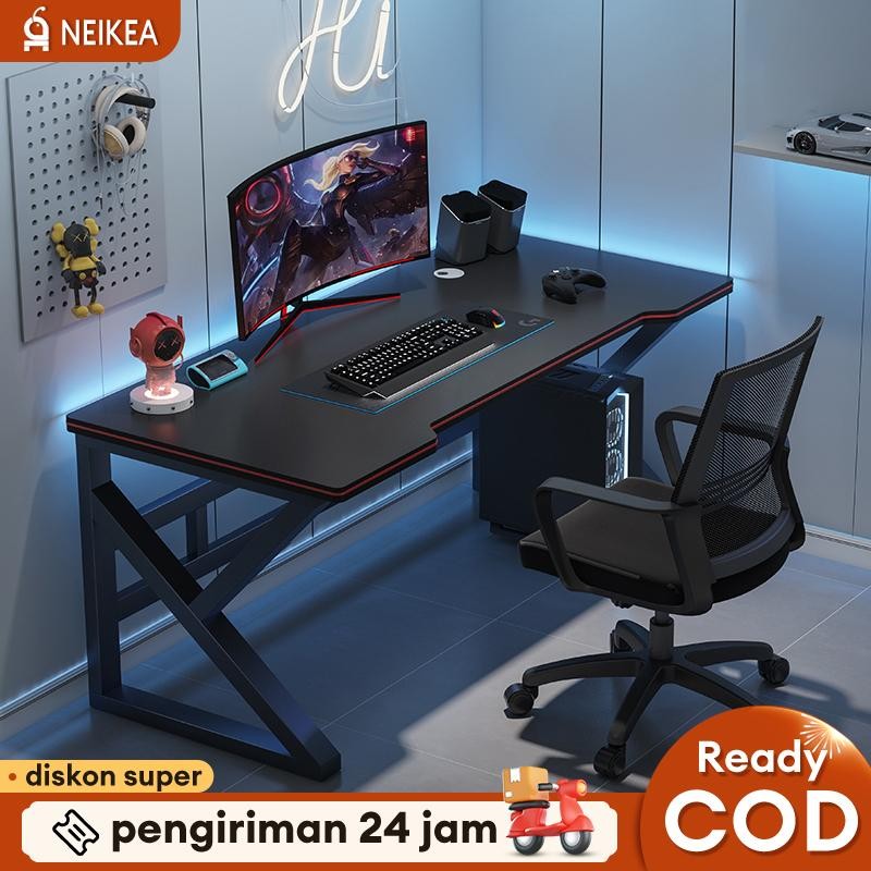 Meja Gaming Minimalis Meja Belajar Meja Komputer Meja PC  140cm Meja Komputer Laptop