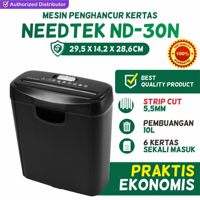 

TERBARU! Mesin Penghancur Kertas Paper Shredder Needtek ND-30S