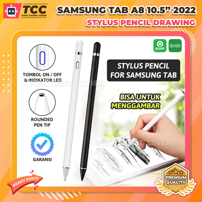 TERBARU Samsung Tab A8 10.5 2022 X205 Pencil Stylus Pen For Drawing Pensil