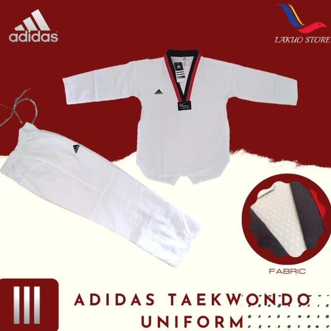 DOBOK ADIDAS FIGHTER / UNIFORM TAEKWONDO / SERAGAM TAEKWONDO Terlaris