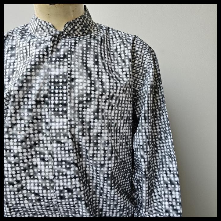 New Baju Muslim Koko Pria Lengan Panjang Hitam Kotak Ettore Bugatti Bg1100 Best Seller