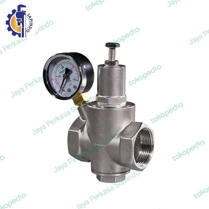 pressure reducing valve/ pressure regulator ss 304 1 inchi stok terbatas