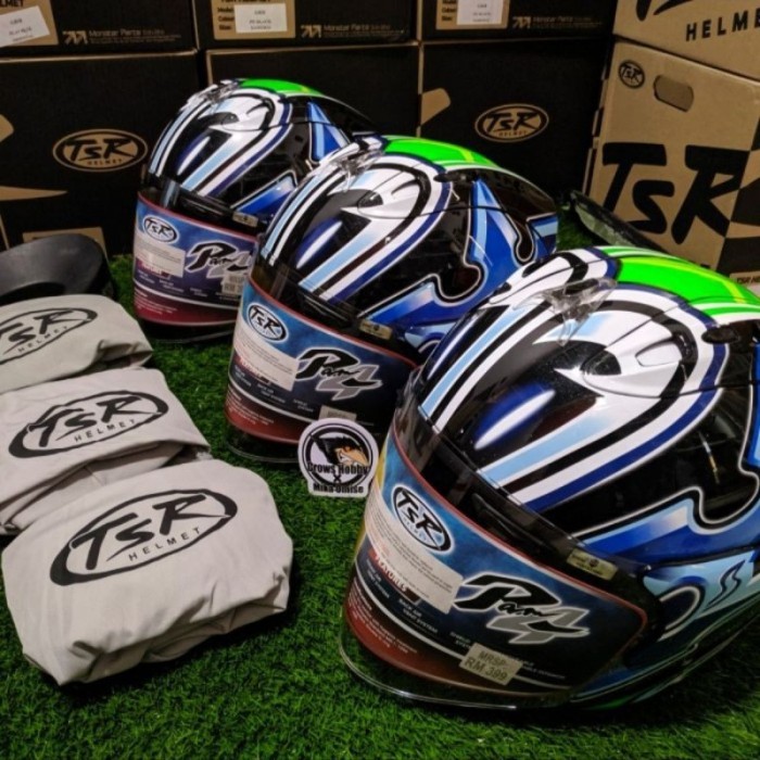 TERLENGKAP AKS4890 Helm TSR ram 4 Shinya Nakano Shuriken Helm Aksesoris Pengenda