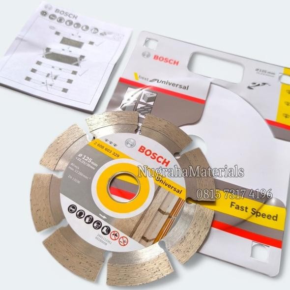 Mata Gerinda Potong 5 Inch Boch Diamond Cutting Granit Batu Dll