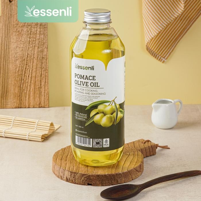 

terbaru !!! essenli pomace olive oil / minyak zaitun 1 liter ready