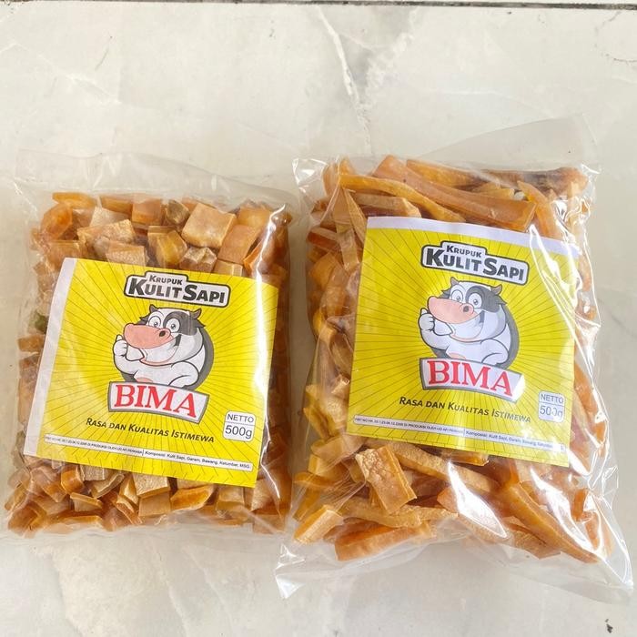

Promoo Varian Mix Dadu Dan Stik Panjang Krupuk Rambak Sapi Bima Food Pedas Snack Kerupuk Keripik
