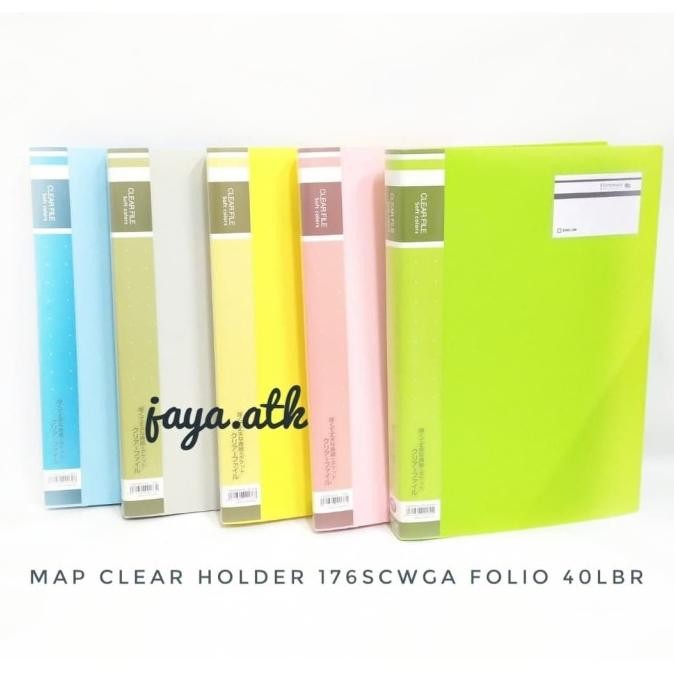 

MAP PLASTIK DOKUMEN FOLIO F4 40 LBR CLEAR HOLDER F4 40 WARNA PASTEL STOK TERBATAS