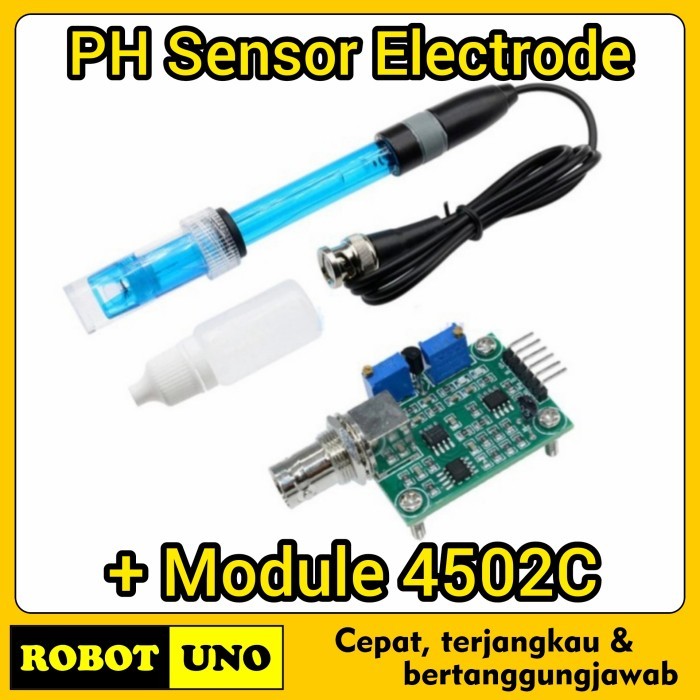 PH Sensor Electrode + Module 4502C Sensor PH PH-4502C