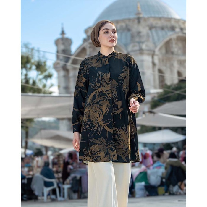 Heaven Lights - Savannah Long Shirt - Tunik Motif Wanita - Tunik Kekinia