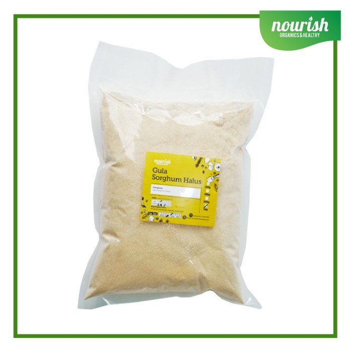 

terbaru !!! nourish indonesia, gula sorghum halus 1kg ready