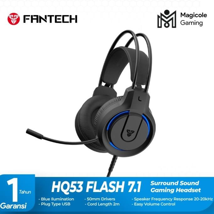 Miliki Fantech Hq53 Flash 7.1 Surround Sound Pc Gaming Headset
