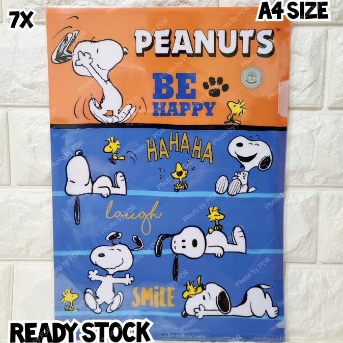 

MAP FOLDER A4 SNOOPY PEANUTS ORIGINAL BE HAPPY STOK TERBATAS