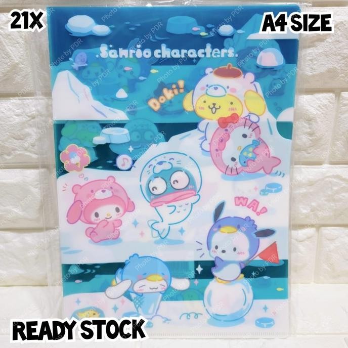 

MAP FOLDER A4 SANRIO ORIGINAL SANRIO CHARACTER ICE FRIENDS STOK TERBATAS