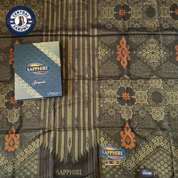 Sarung Sapphire Motif Jacquard Songket SKJ New Original With Box