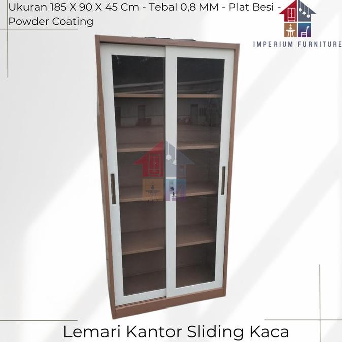 

BEBAS ONGKIR - Lemari File Geser / Lemari Arsip Sliding / Lemari Kantor Sliding Kaca