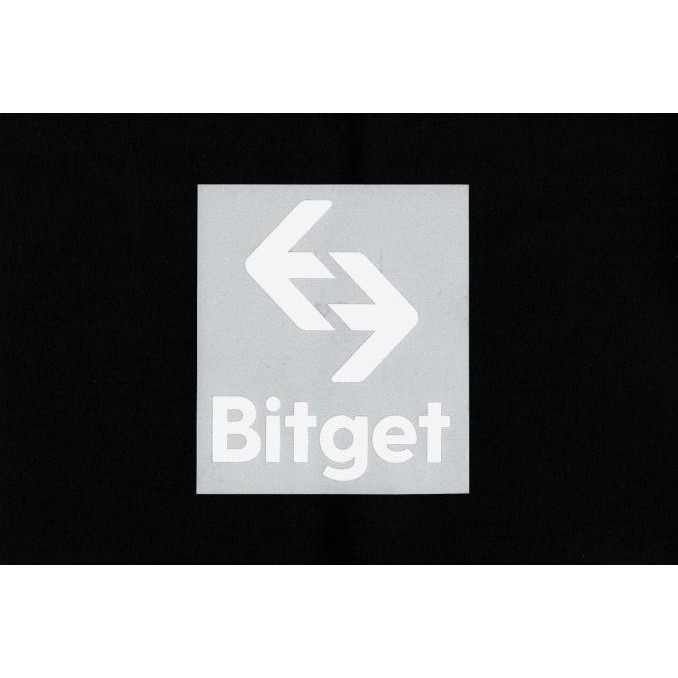 Patch Sponsor Bitget / Putih. Original Patch For Jersey.