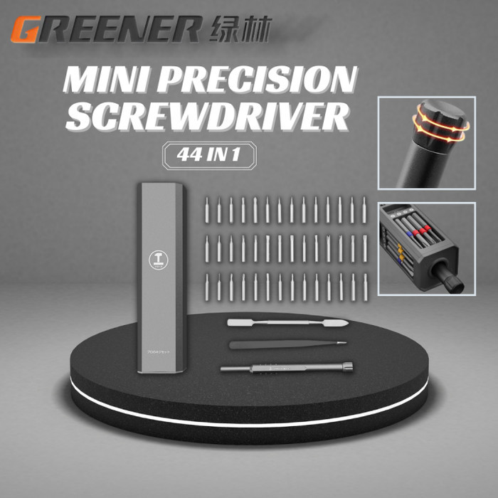 PROMO GREENER Tool Kit Screwdriver Set 44 in 1 - Obeng Service HP Laptop Jam