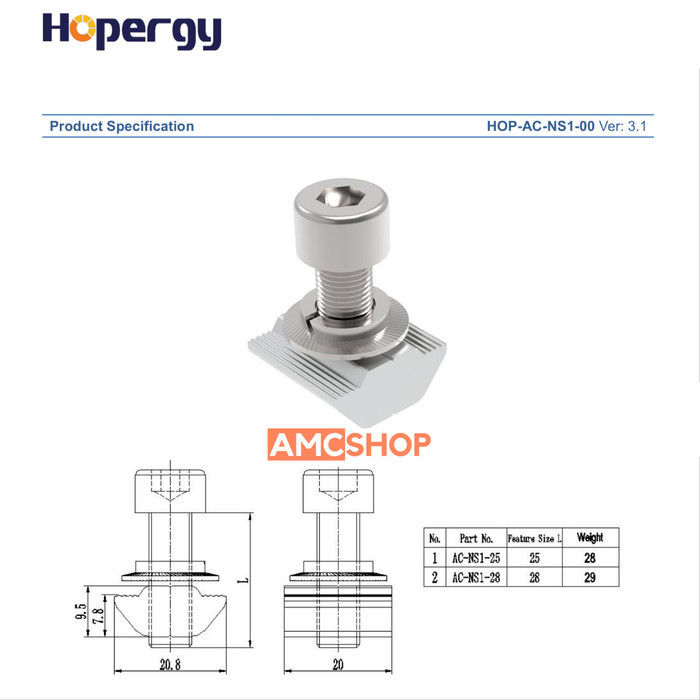 Hopergy T Module Nut Mounting Solar Pv Solar Module Panel Surya