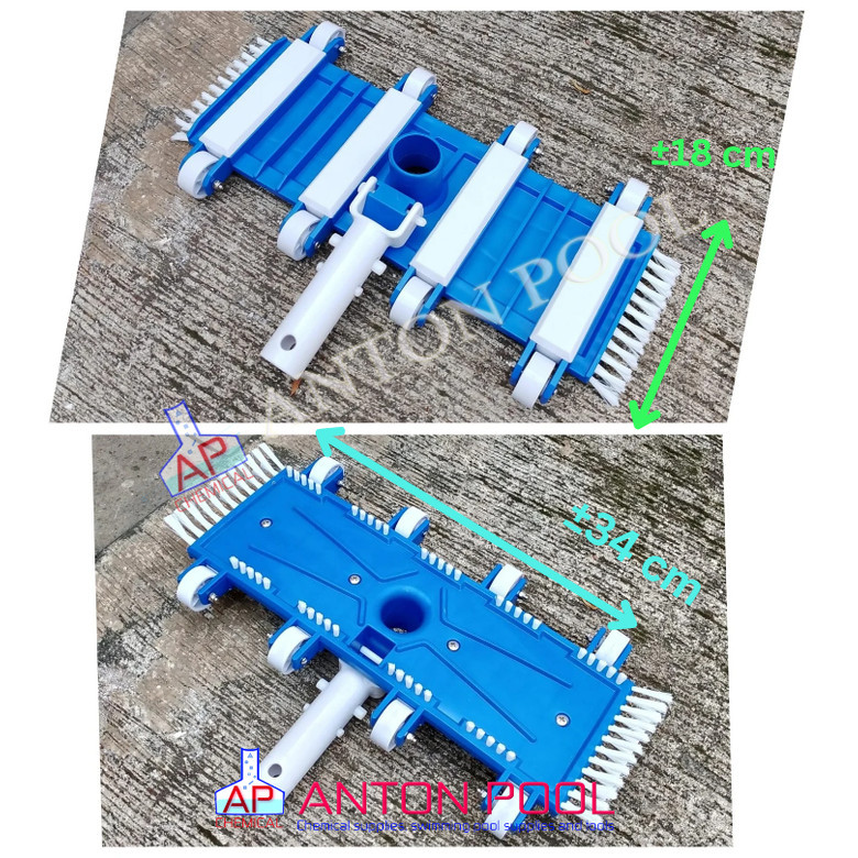 Vacuum head 8 roda + sikat Hayward