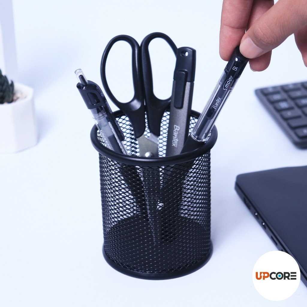 

[Terminal Stationery 01] Bantex Tempat Alat Tulis / Pen Holder Material Mesh Baja Jaring Tahan Lama BJ7801